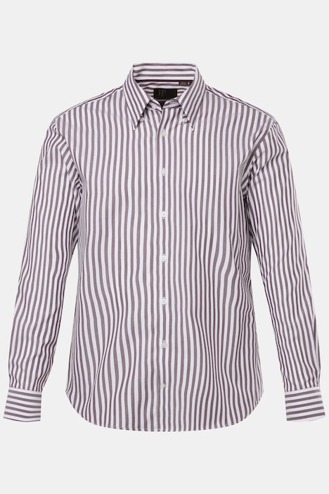 Streifenhemd, Business,  Langarm, verdeckter Buttondown-Kragen, Easy Care, Modern Fit, bis 8 XL