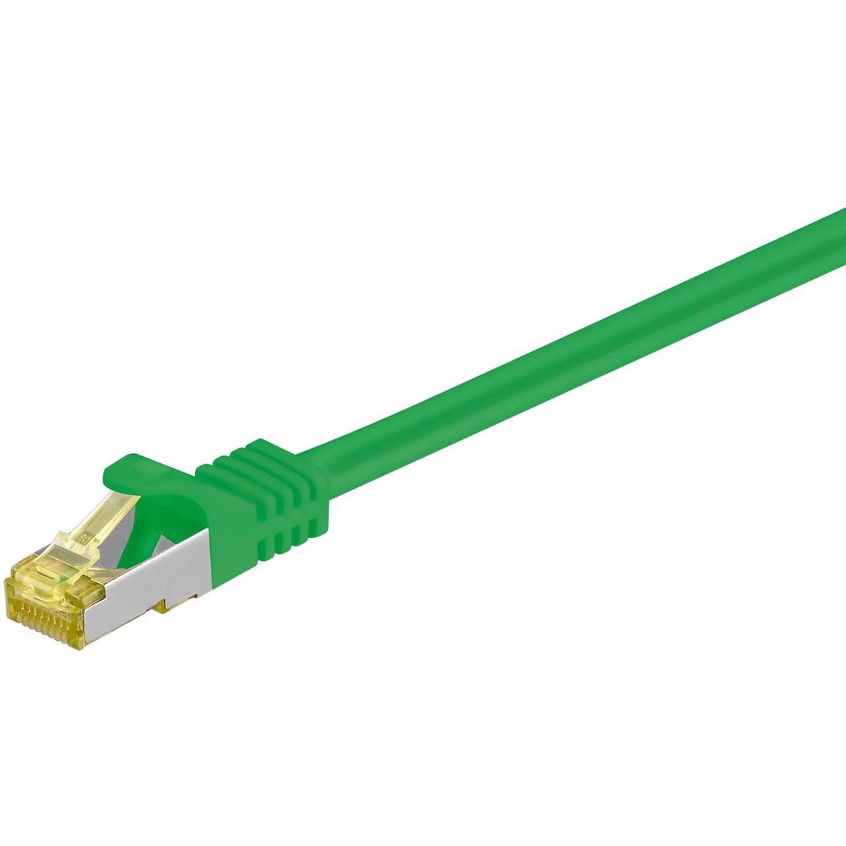 Goobay RJ45 patchkabel CAT 6A S/FTP (PiMF), 500 MHz, med CAT 7 råkabel, grønn