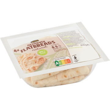 Jumbo - Gevouwen Flatbreads Naturel - 4 Stuks