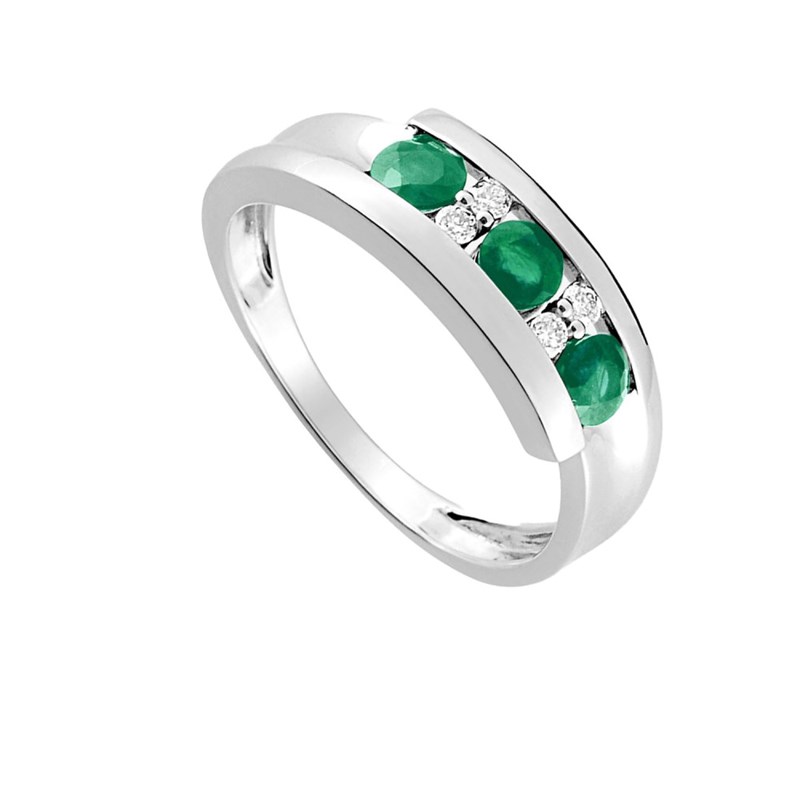 Bague femme - Emeraude - Or 18 Carats