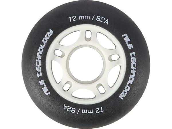 NILS Extreme PU 72x24 82A SVART MATTE HJUL (4 stk) NILS EXTREME