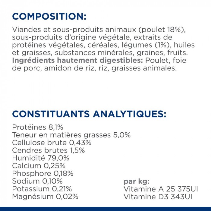 HILL'S Prescription Diet i/d Digestive Care en Mijotés au Poulet - Pâtée pour chat