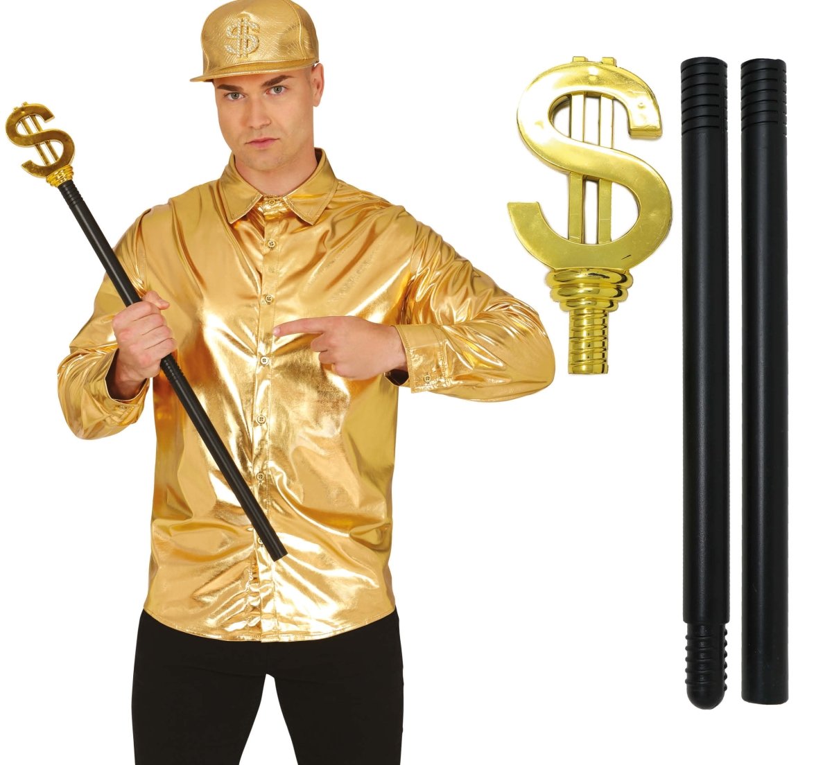 Gouden Scepter Dollar 76cm