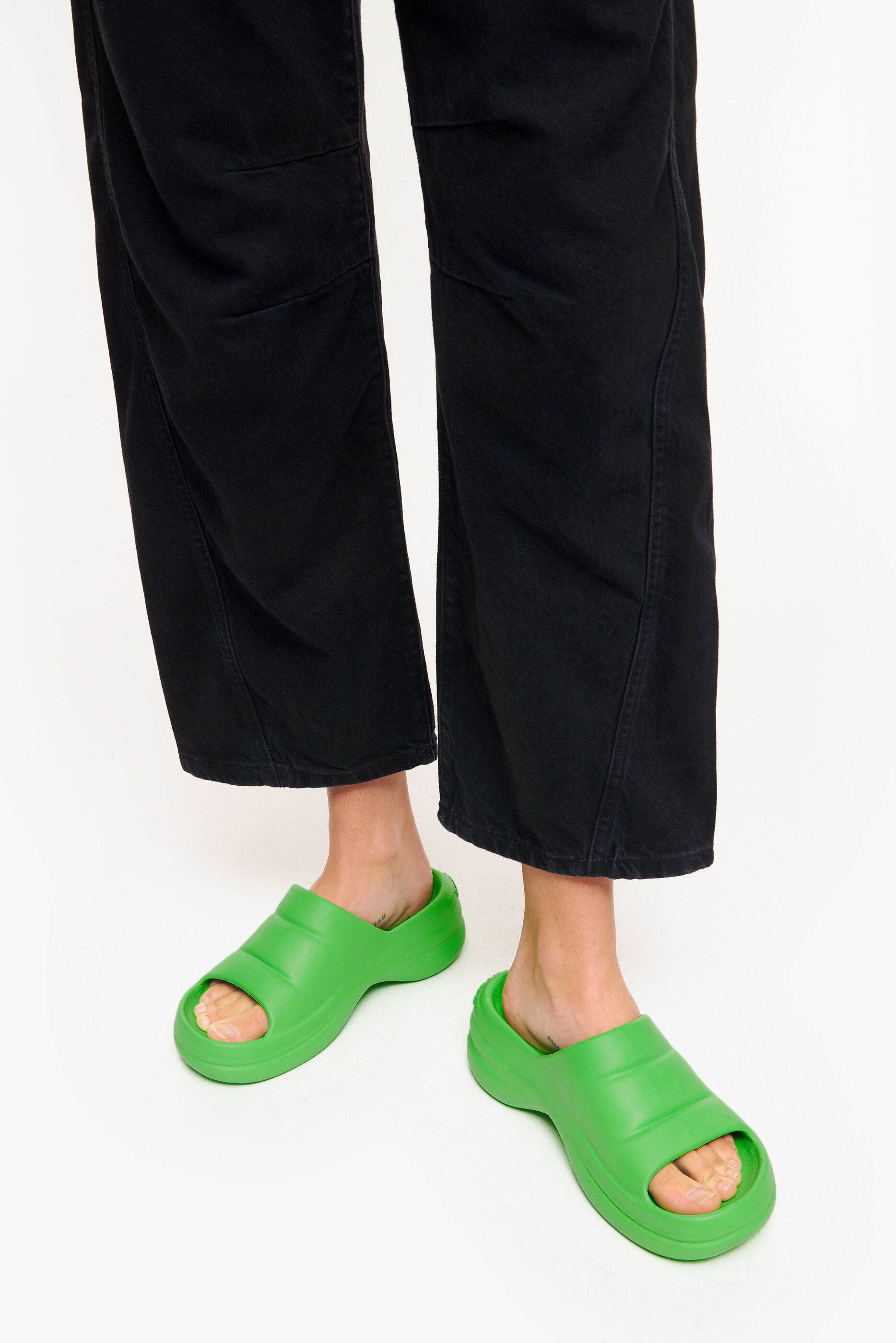 Chinelo plataforma verde