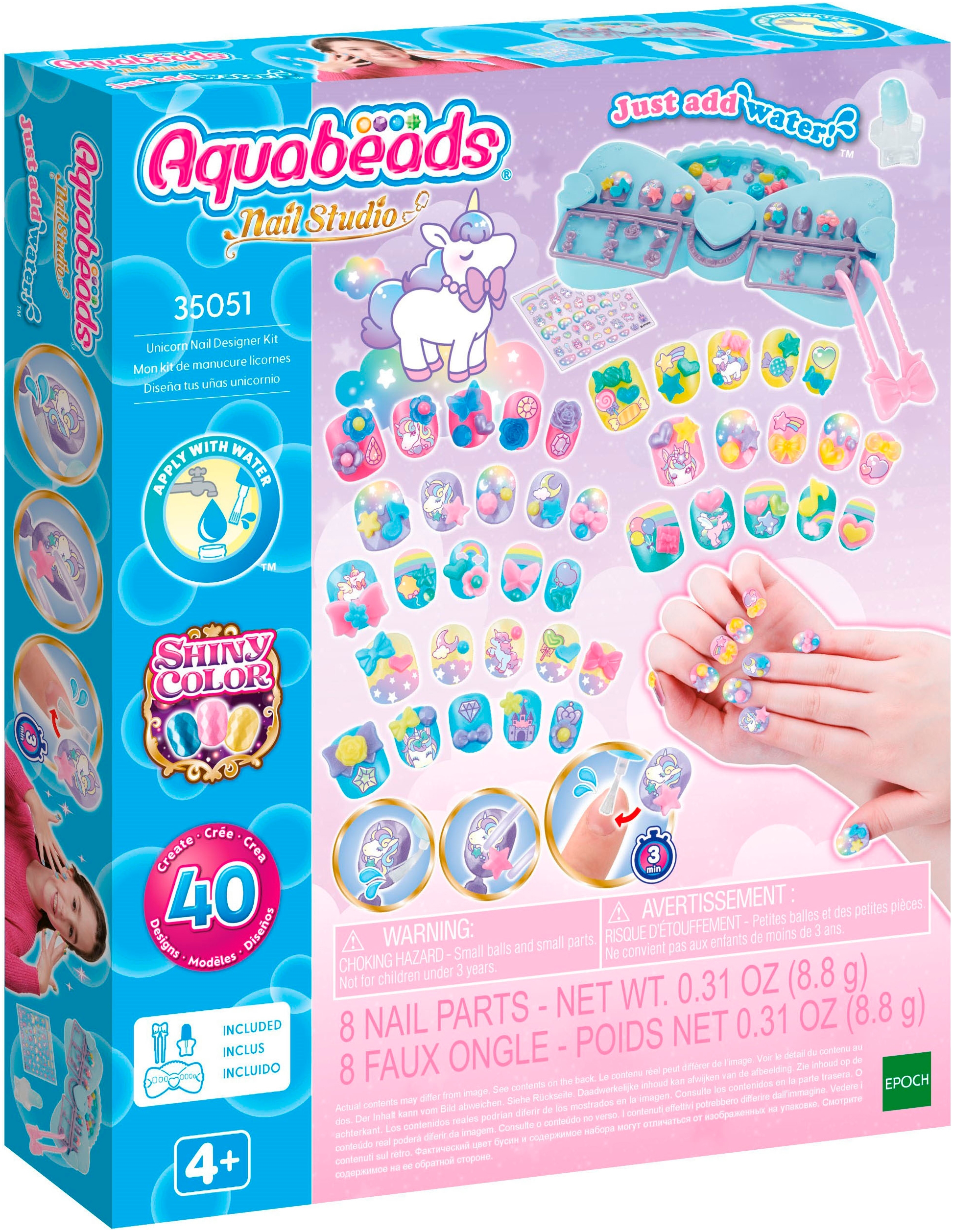 Aquabeads Kreativset »Nagelstudio Design Kit Magische Einhörner«