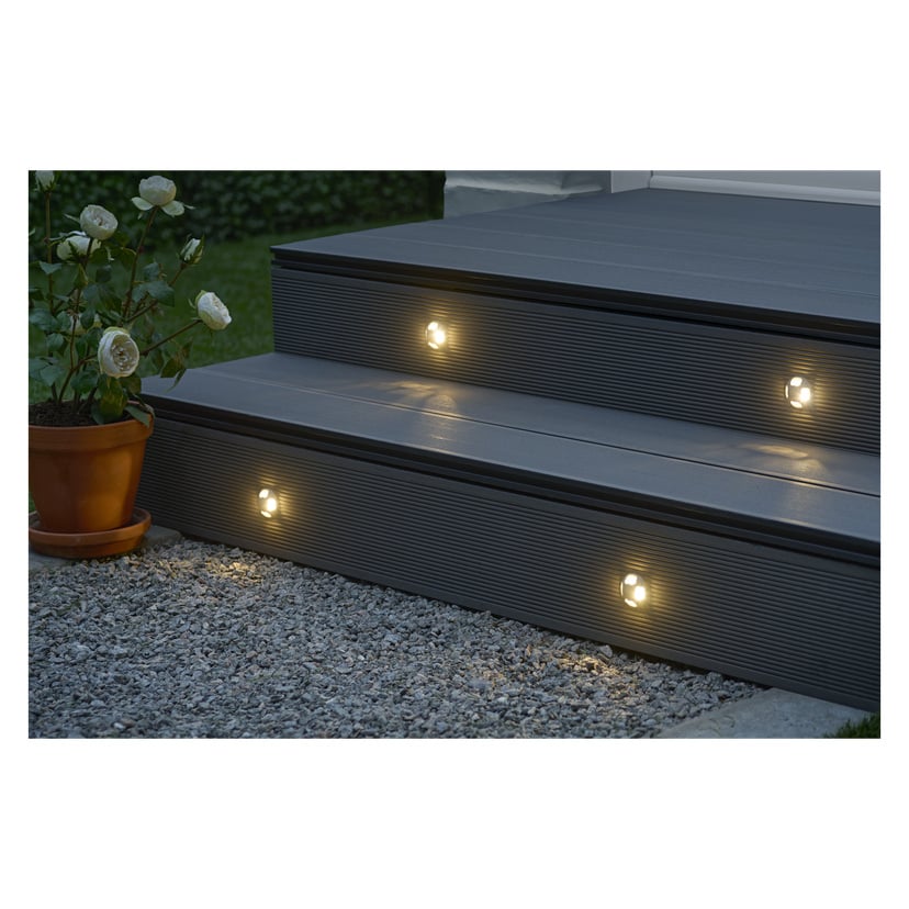 Trappelys 4-pk 24 V Ø36 mm 4x10 lm