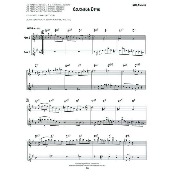 Greg Fishman Jazz Jazz Saxophone Duets 1