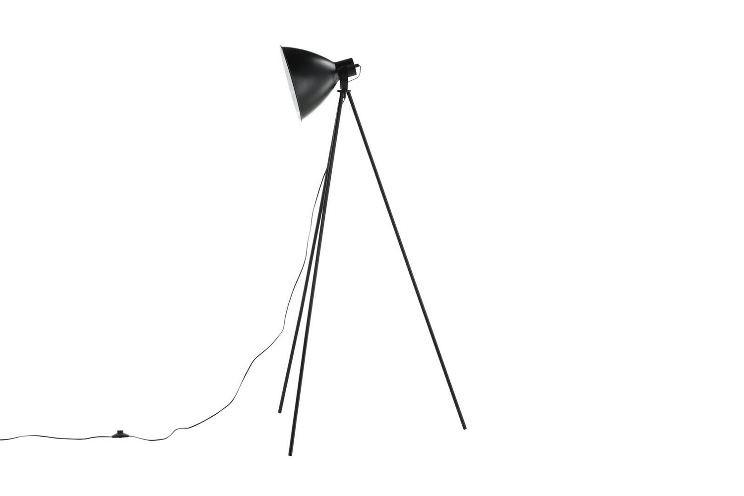 Tiv Lighting vloerlamp, 73 x 63 x 139,5 cm, staal, zwart/wit. 63 x 73 x 140 cm