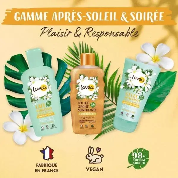 Lovea - Óleo Seco Cintilante - Monoï de Tahiti - Vegano 150ml
