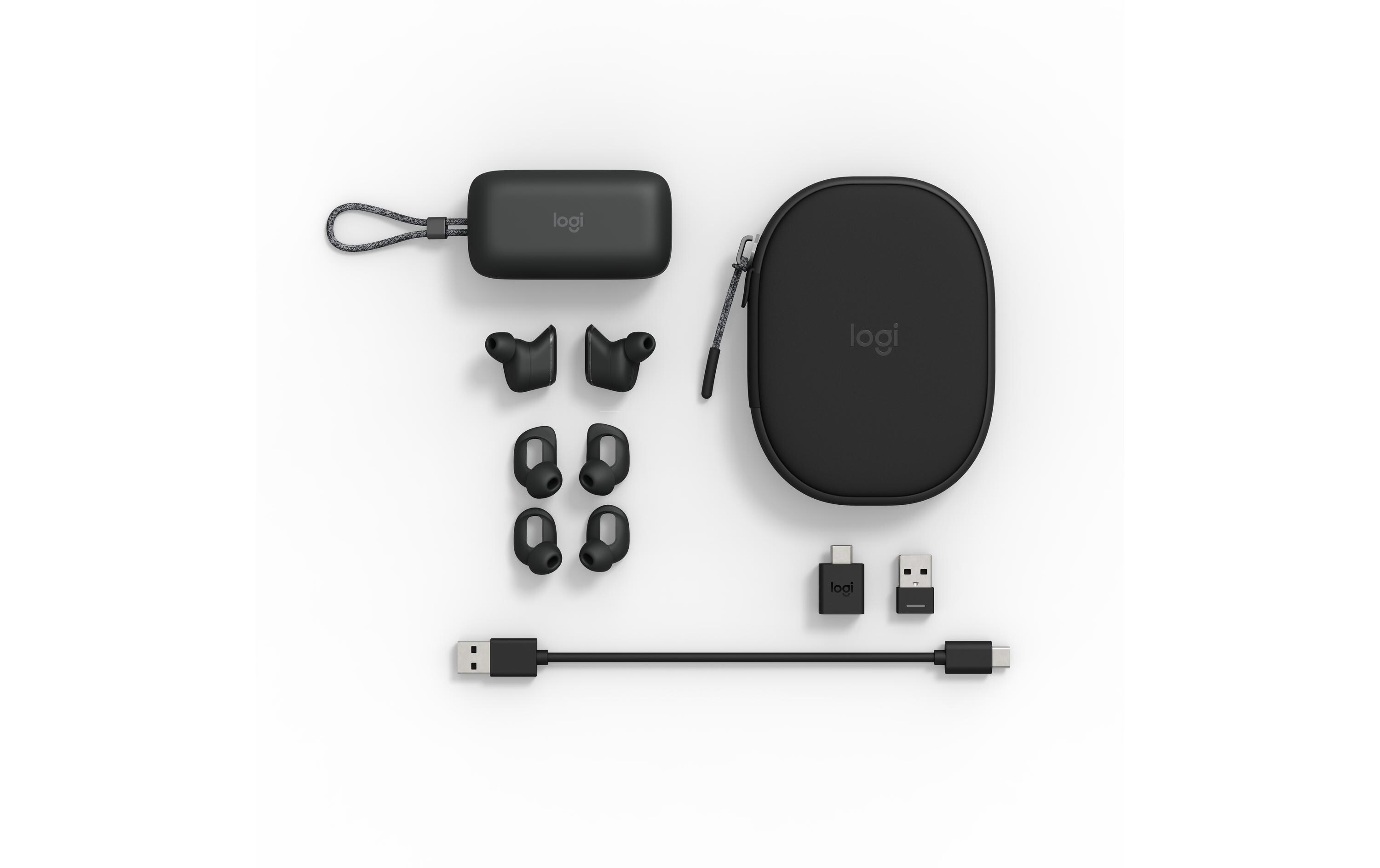 Headset Zone True Wireless Grau<br>Bluetooth Earbuds in der Business-Version mit geräuschunterdrückendem Mikrofon