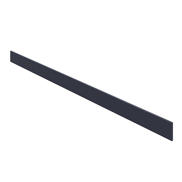Plinthe de cuisine Goodhome Garcinia bleu mat H. 15 cm x l. 2.4 m x Ep. 16 mm