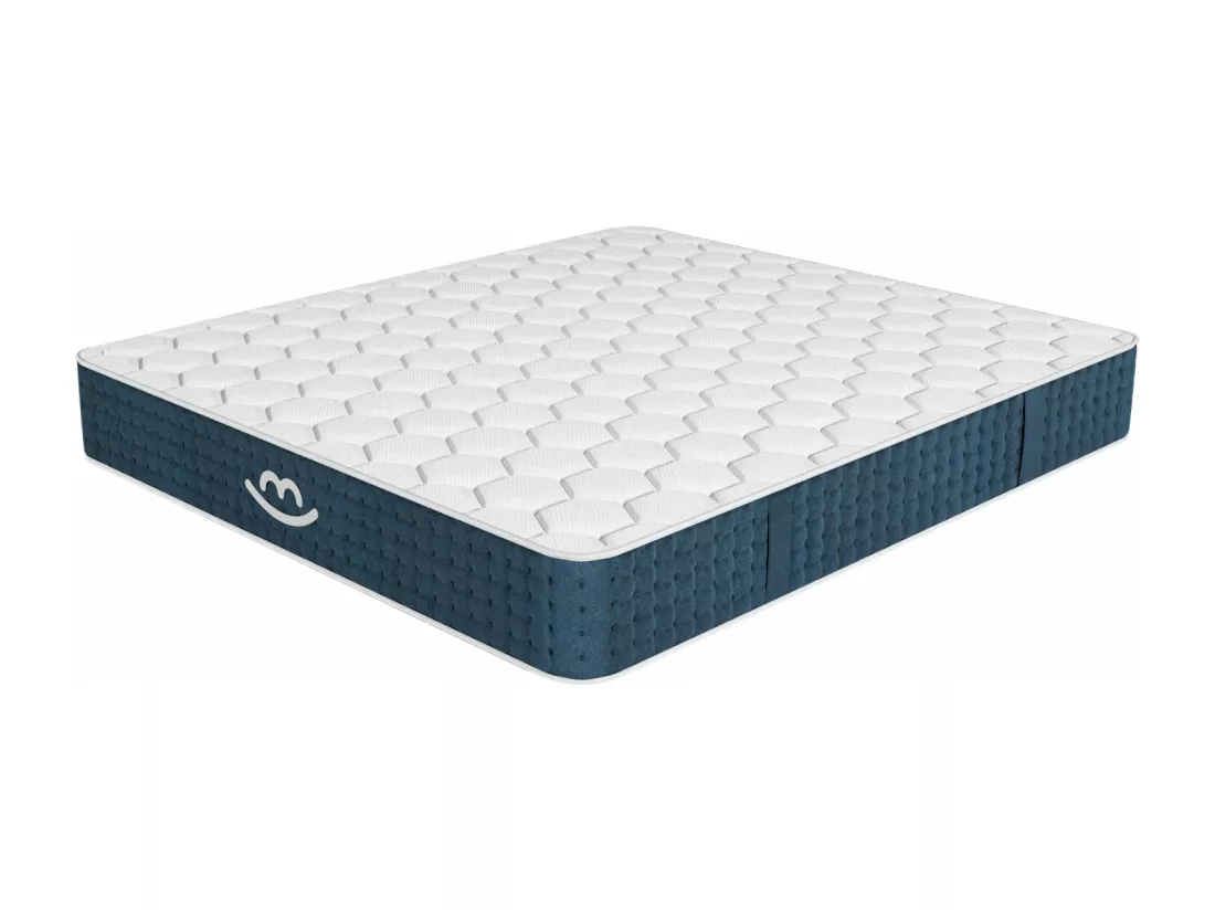 Matelas hybride 160x200x26cm JADE premium - Mousse à mémoire forme & Ressorts Ensachés - Soutien ferme