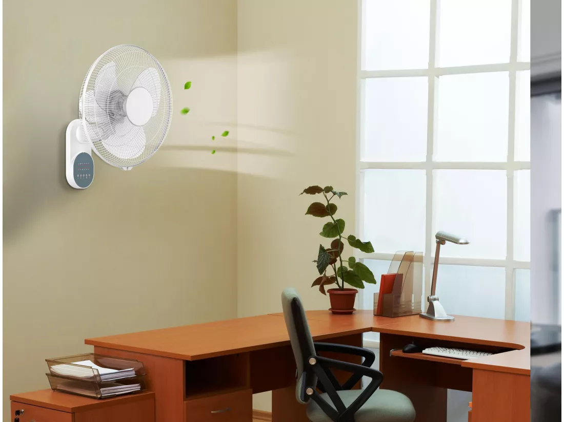 Ventilateur mural avec minuterie et 3 vitesses