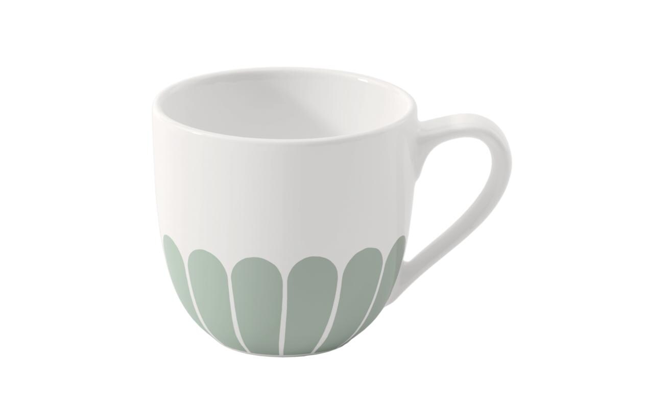 Espressotasse Fleur 70 ml, 6 Stück, Grün<br>Tasse aus hochwertigem Porzellan