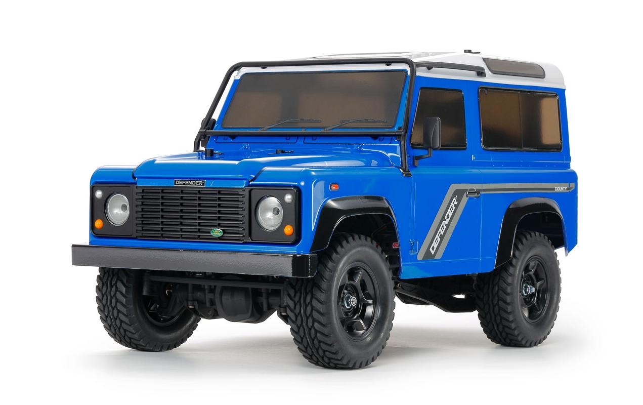 Scale Crawler Land Rover Defender D90 Blau, CC-02 1:10, Kit<br>1990 Land Rover Defender D90 Bausatz mit CC-02 Chassis