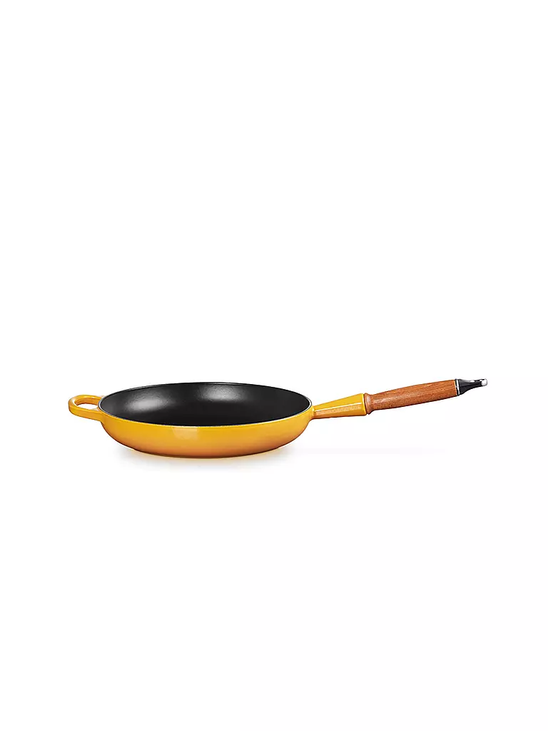 LE CREUSET Bratpfanne Signature aus Gusseisen 28cm gelb