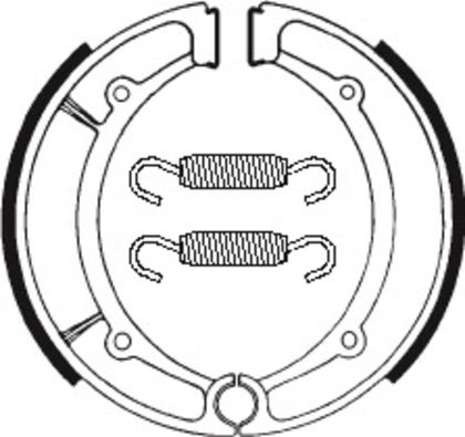 Mâchoires de frein Tecnium Scooter/Street/Quad organique - BA066