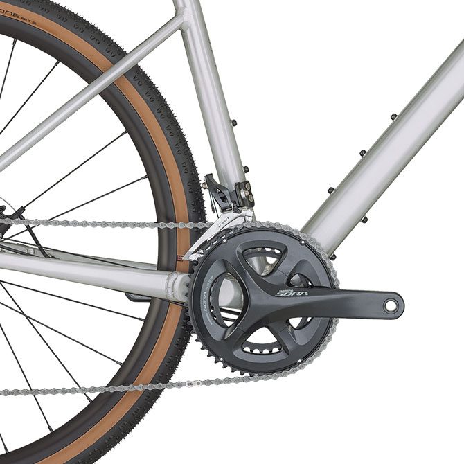 Bergamont Grandurance 4 Gravel Bike raw titanum silver