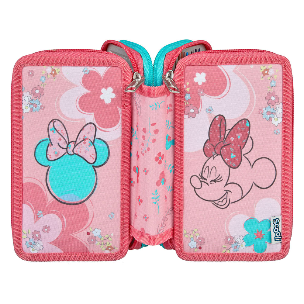 3-Vaks Gevulde Etui Minnie Mouse
