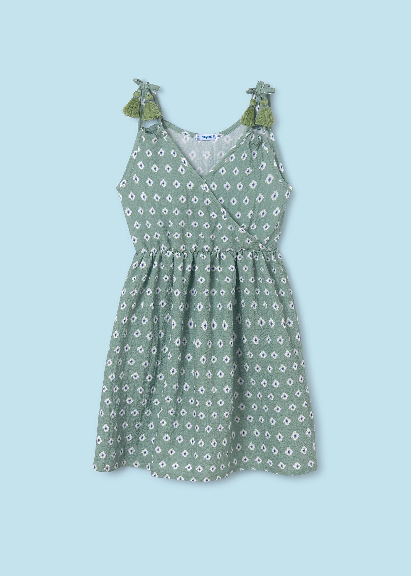 Vestido envelope estampado para menina