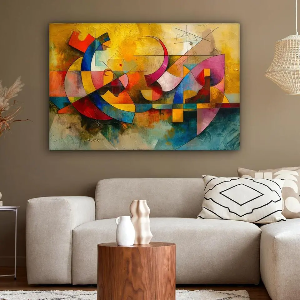 MuchoWow Canvas Schilderij 120x80cm Kunst Abstract Modern