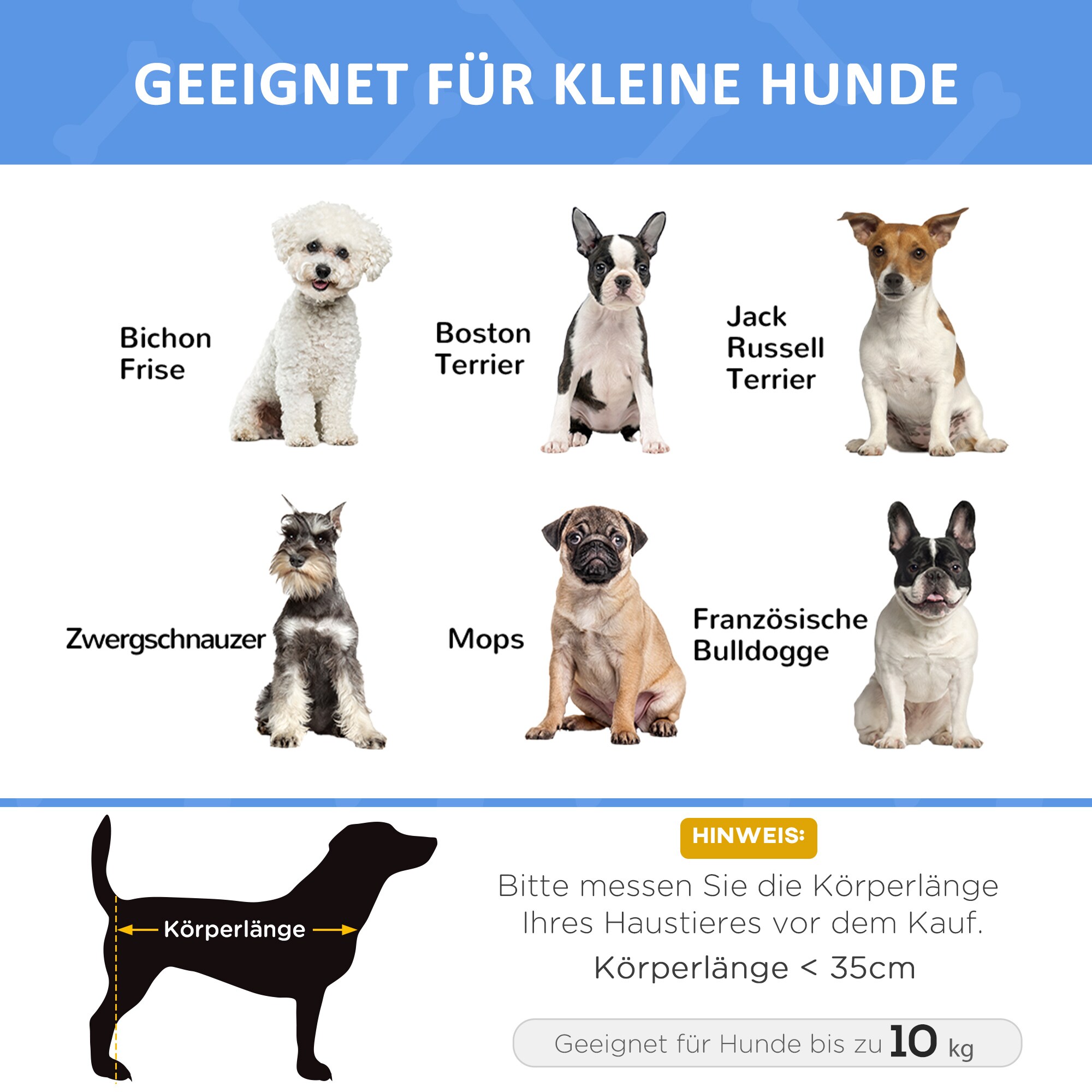 PawHut Haustierbett mit Kissen grau, natur 72L x 40B x 25H cm