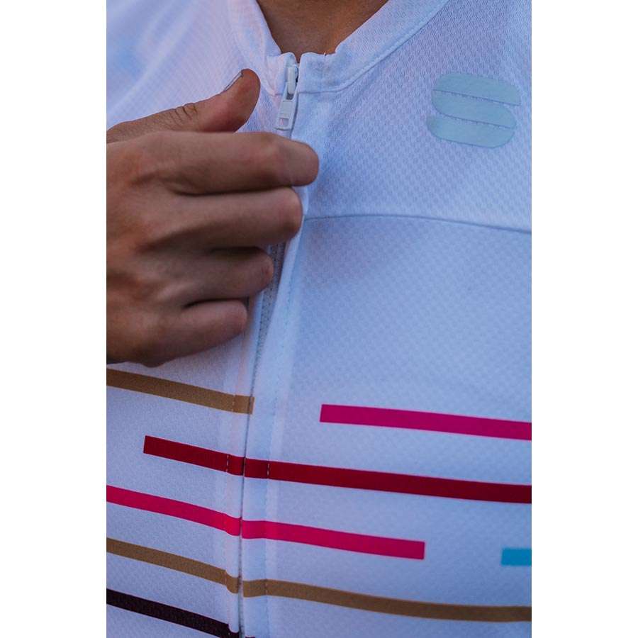 Sportful Velodrome Fietsshirt Korte Mouwen Wit Dames