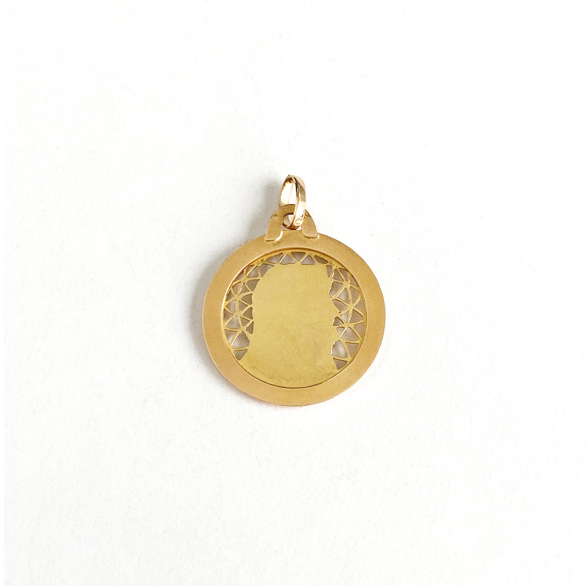 Médaille vierge d'occasion or 750 jaune