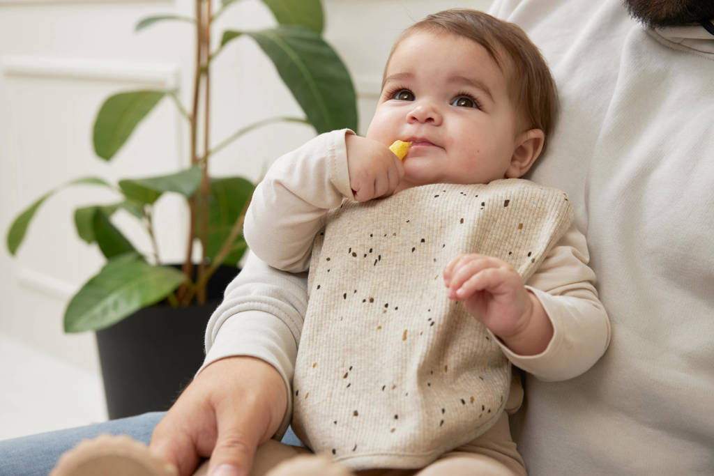 Rib Mini Spot slab met drukknoop - set van 2 sand melange