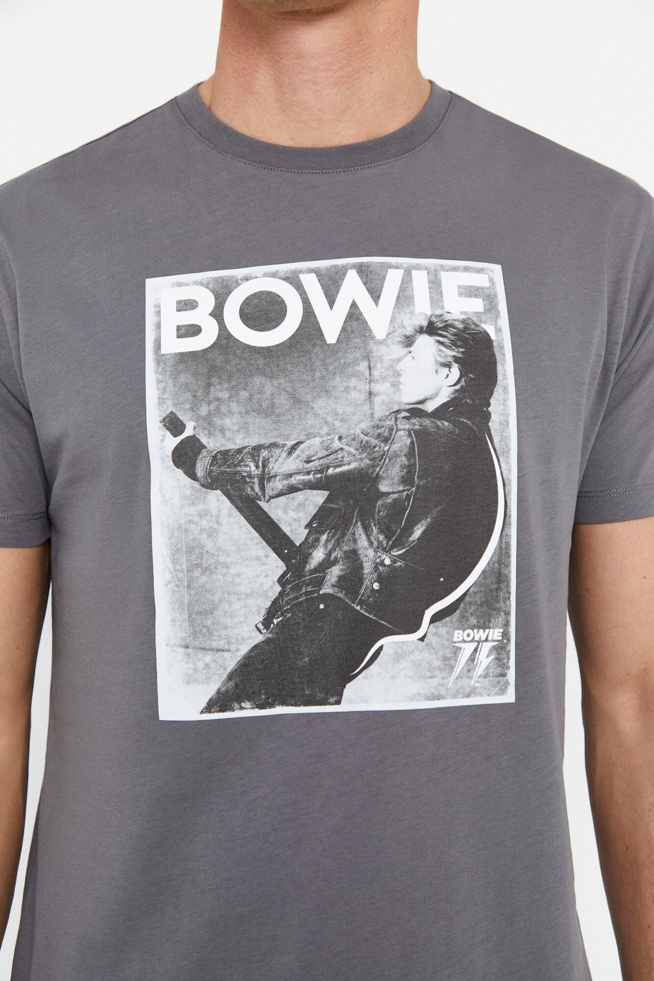 Camiseta David Bowie - Cinza
