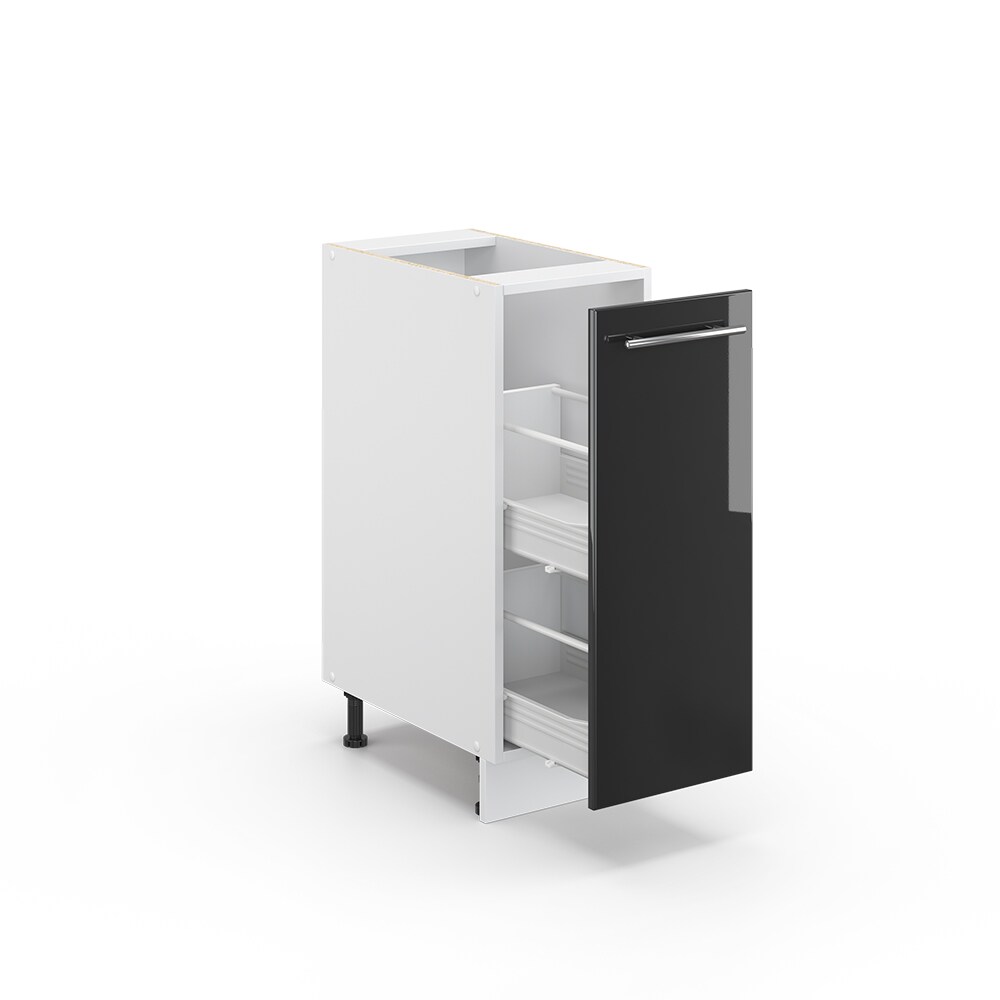 Vicco Apothekerunterschrank 30 cm Anthrazit Hochglanz Küchenschrank Apothekerschrank Küchenzeile Fame-Line