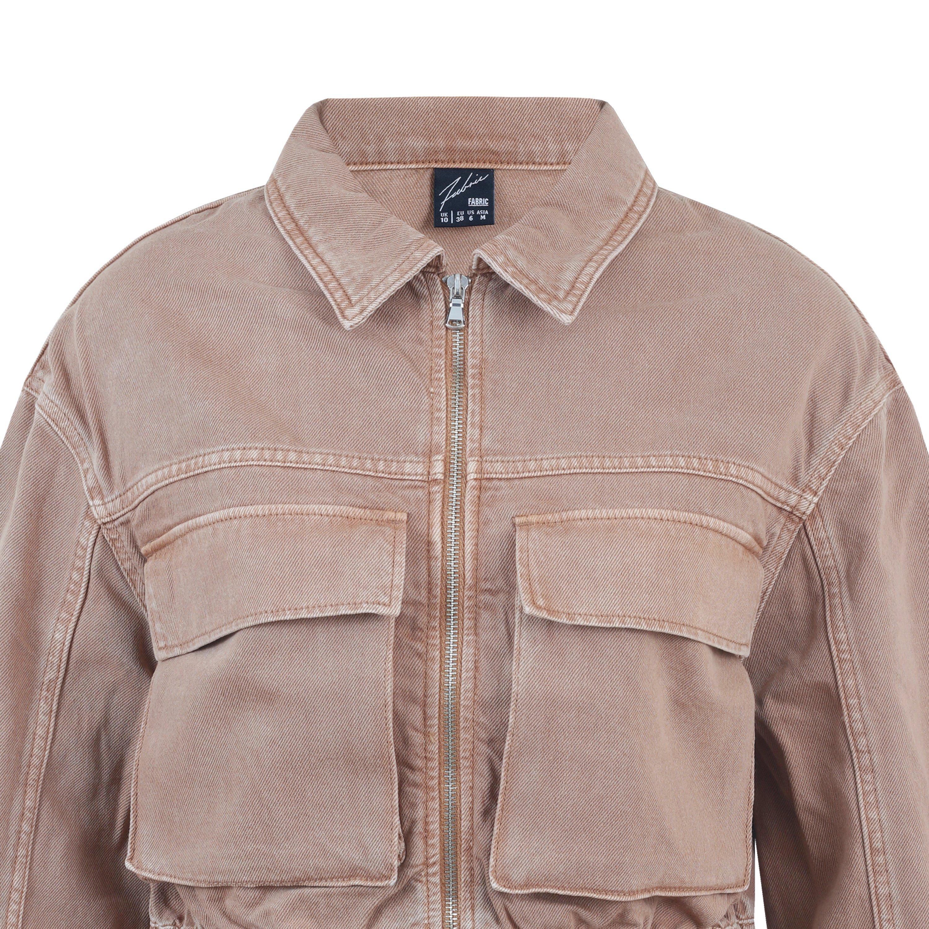 Fabric Denim Jacket Womens