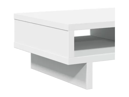 Support de moniteur blanc 50x27x15 cm bois d'ingénierie