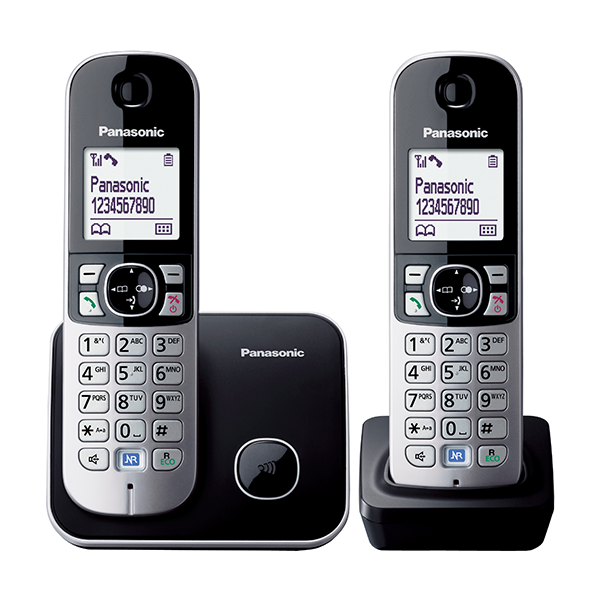 Panasonic KX-TG6812 DECT-telefoon Zwart Nummerherkenning