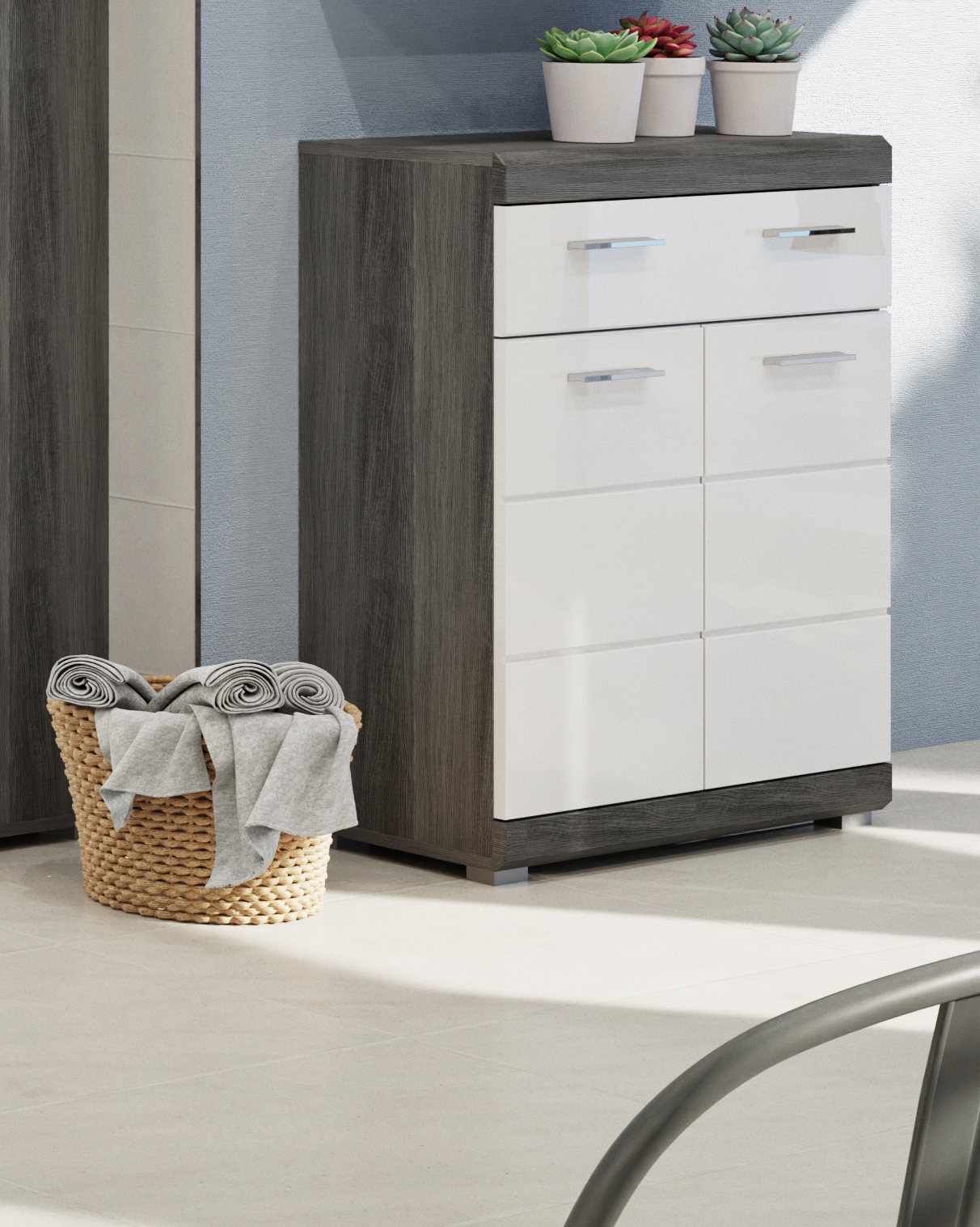 INOSIGN Unterschrank »SIENA, Breite 74cm, 2 Tür, 1 Schubkasten, 2 Fächer, MDF-Front« TOPSELLER!,  in verschiedenen Farben erhältlich, Badmöbel, Badschrank, Kommode, Bad