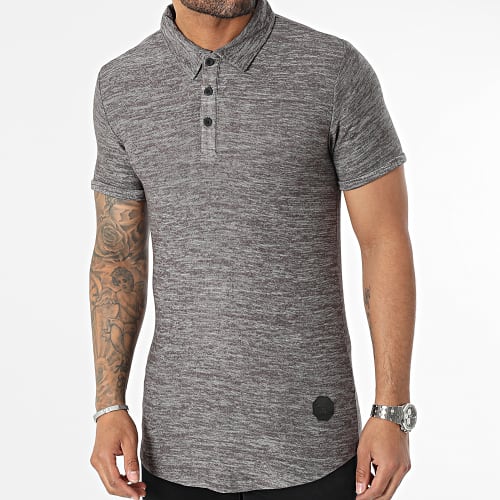 Polo Manches Courtes 88161128 Gris Anthracite Chiné
