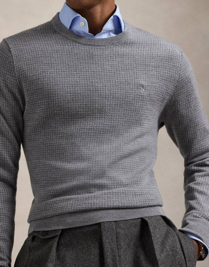 Polo Ralph Lauren 2/30 MERINO WL RWS-LSL-PLO Mid grey combo