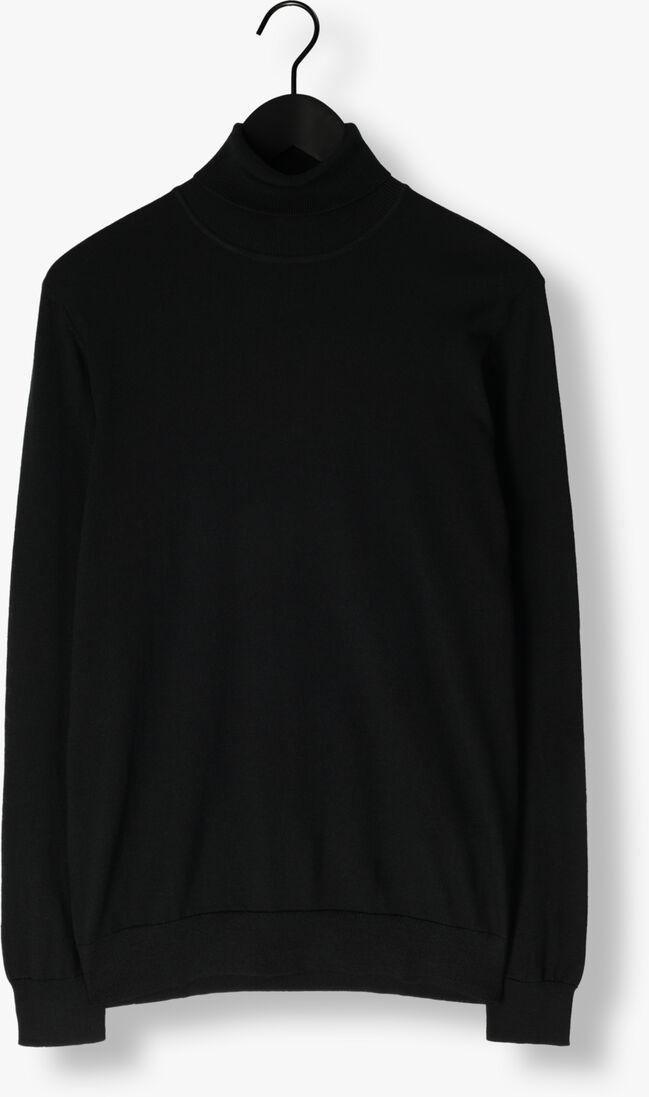 zwarte profuomo coltrui pullover roll neck merino