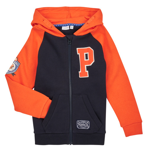 Name it - NKMTULAS SWE CARD W HOOD - Marine / Orange