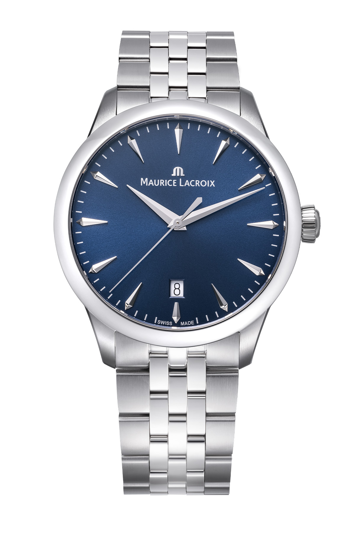 Maurice Lacroix 1975 Quarz Date 39mm Blau