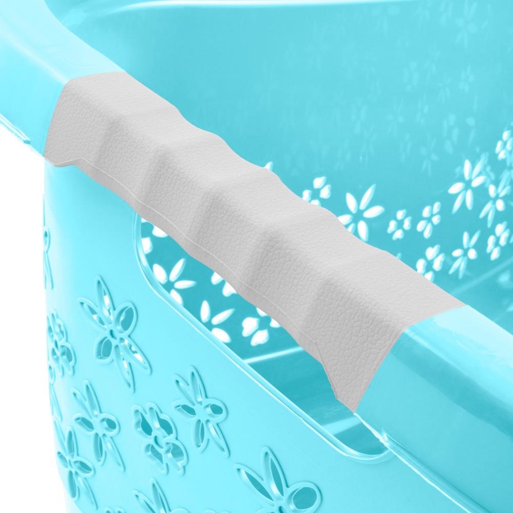 keeeper Wäschekorb »lasse, ergonomisch, mit Softgriffen, 65 x 45 x 28 cm, 50 l« hochweritge Wäschewanne mit luftdurchlässigem Dekor