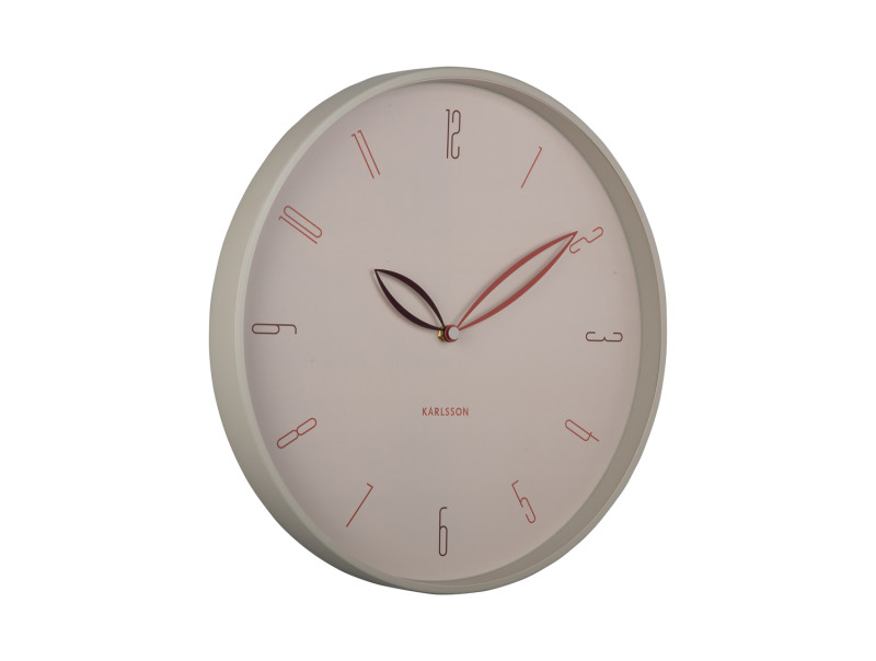 Wall Clock Petals KA6012BL Misty blue