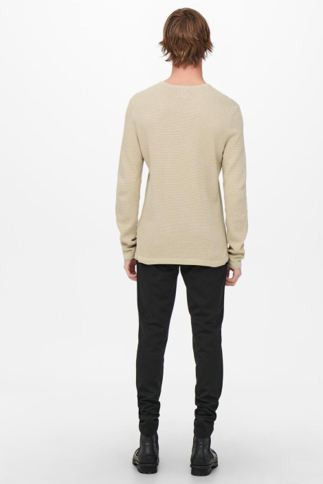 Only & Sons beige heren trui