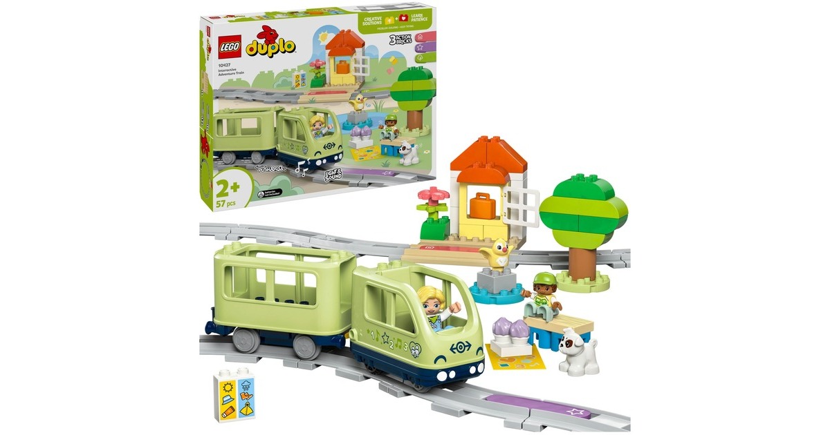 LEGODUPLO Stad - Interactieve avonturentrein Constructiespeelgoed  (10427)