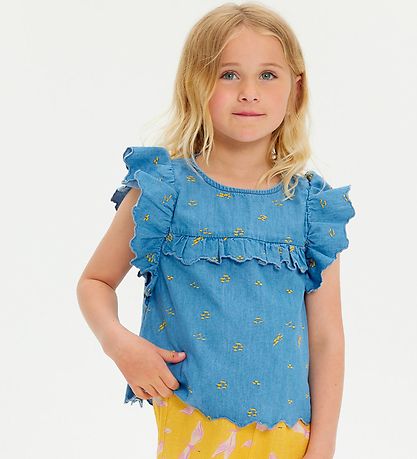 Soft Gallery Top - SgFlorin - Chambray - Blåe Denim