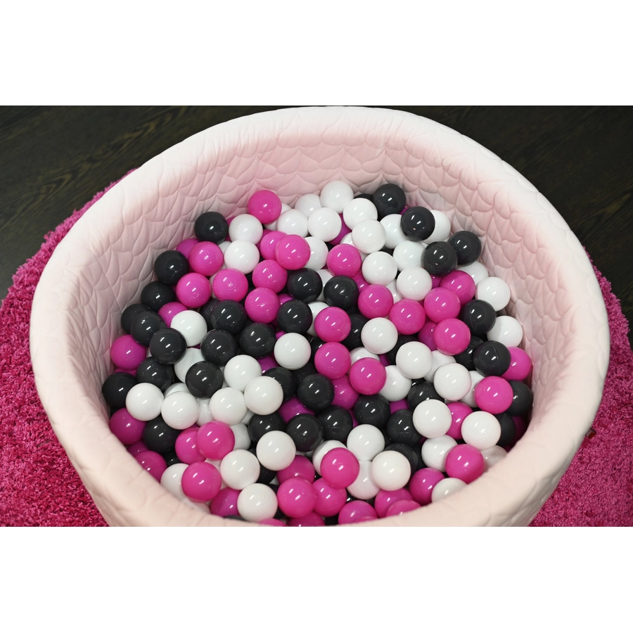 knorr toys® Bällebad soft - Cosy heart rose - 300 Bälle cremegreyrose rosa