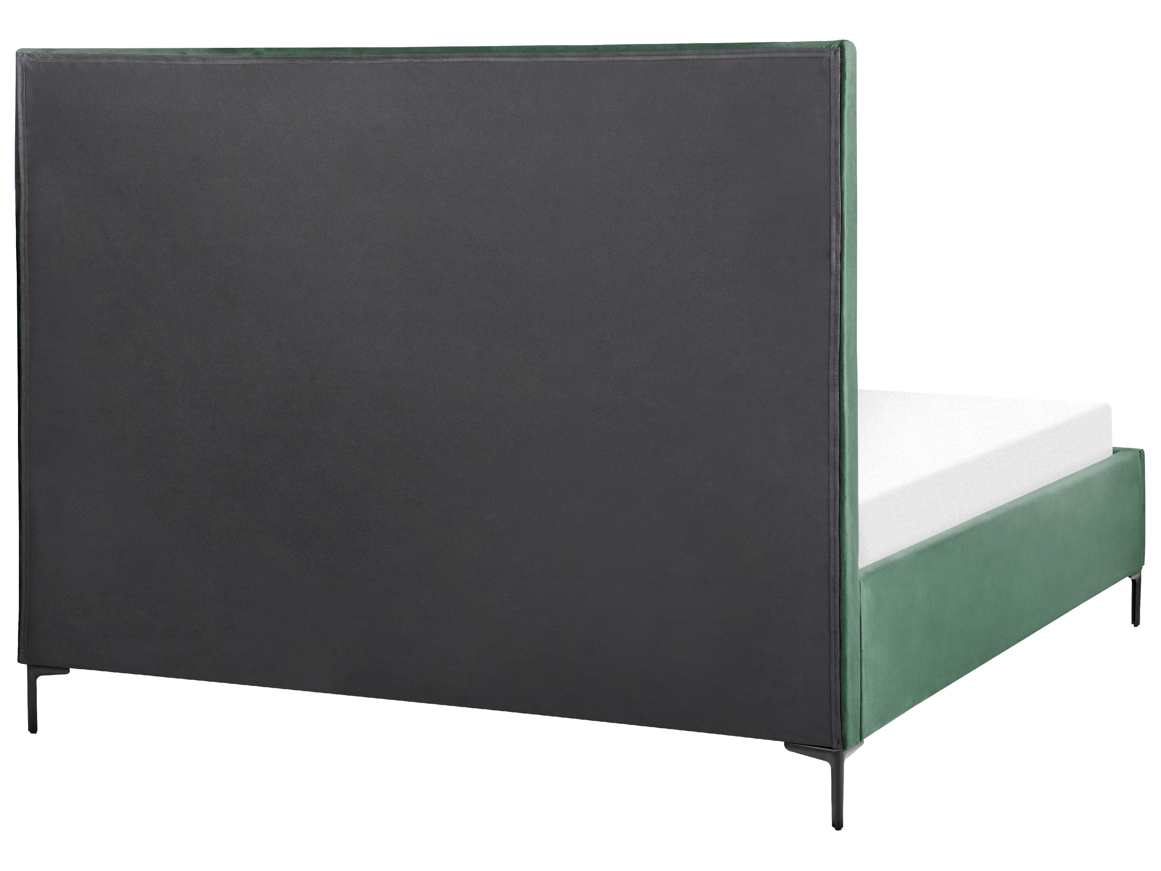 Bed met opbergruimte Fluweel SEZANNE 180 x 200 cm Donkergroen