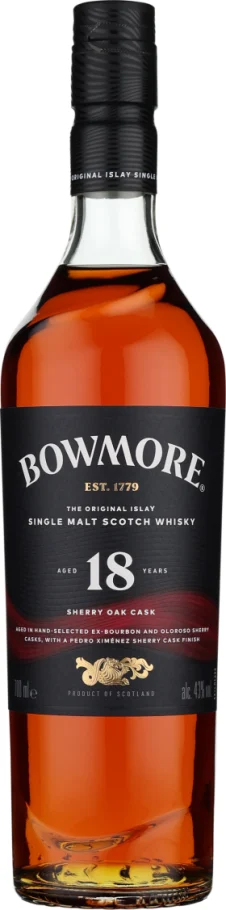 BOWMORE 18 YEARS SHERRY SINGLE MALT 70CL