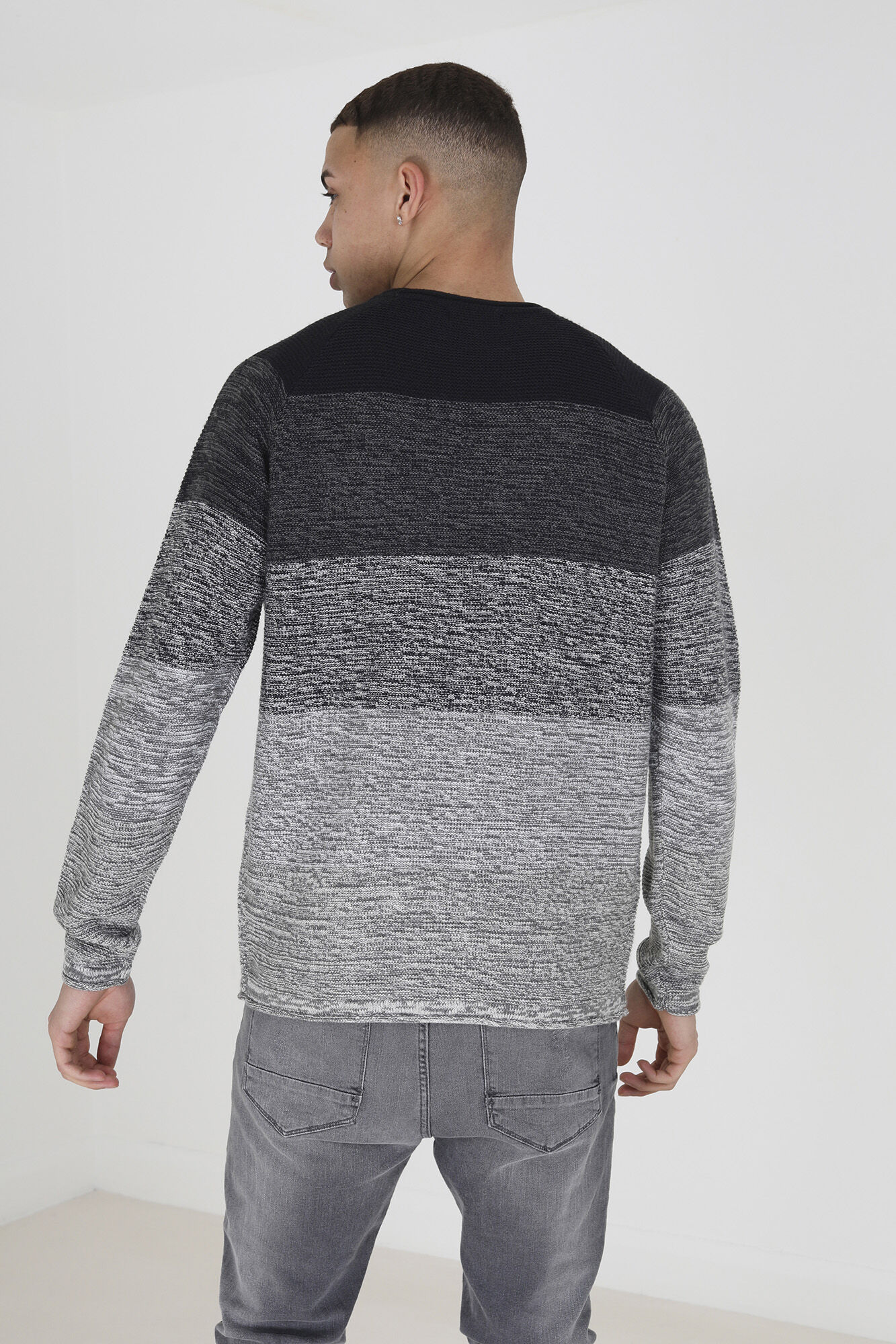 camisa mesclada com painéis