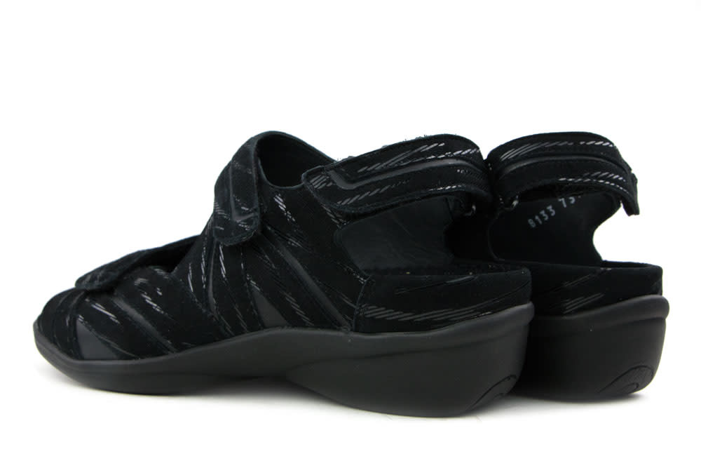Durea Sandalen Zwart Fern H-leest
